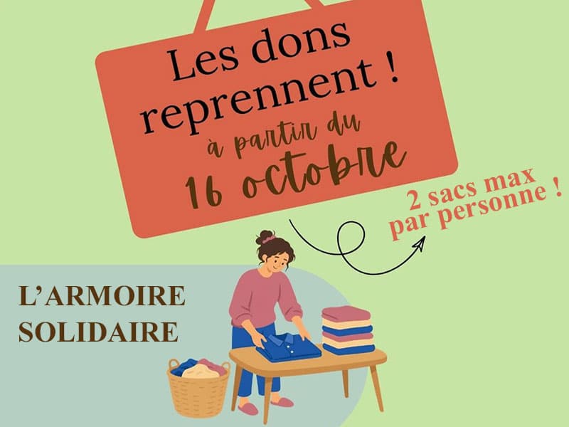 À Mirebeau, l’Armoire Solidaire reprend les dons de vêtements